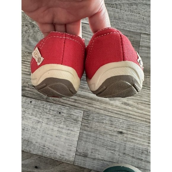 Dr Scholls Advance Comforts Slip On Red Canvas Flats Size 6 - Picture 7 of 8